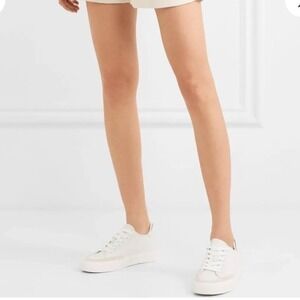 Rag & Bone White Leather Low Top Designer Luxury Sneakers Suede 6.5 Womens $250